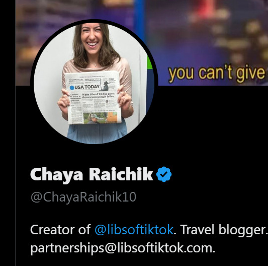 Chaya Raichik libsoftiktok 2024-08-10