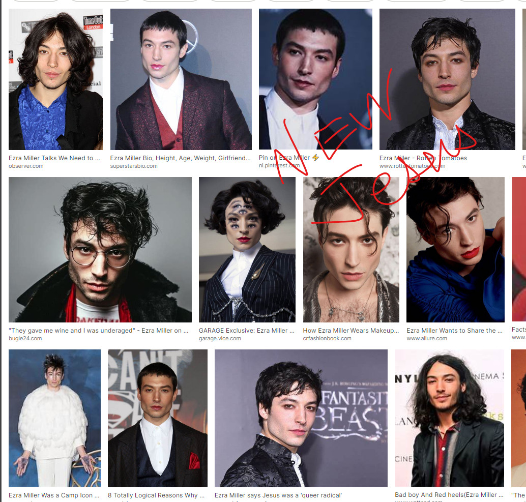 Ezra Miller new jesus 2022-10-19