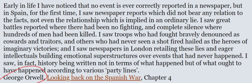 George Orwell  Spanish War