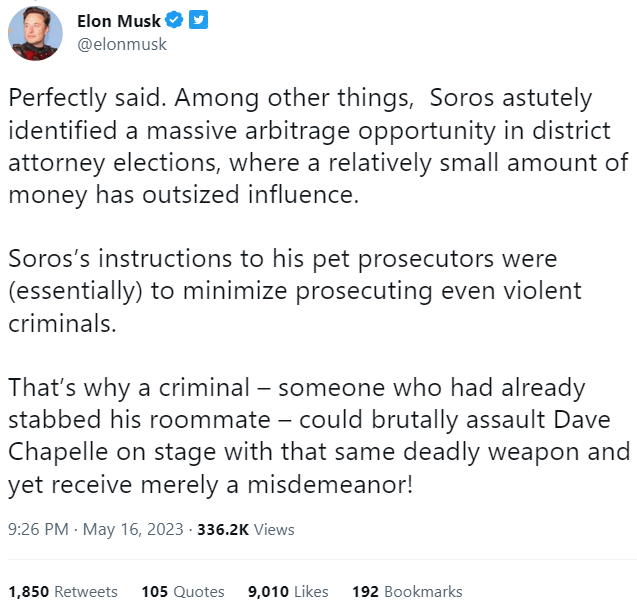 George Soros  Elon Musk 2023-05-16 nGmSt
