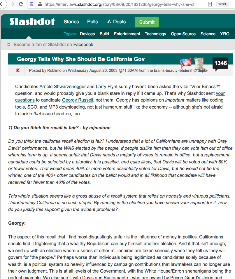 Georgy Russell slashdot 2003-09 California Gov 2020-01-19 j6hpg