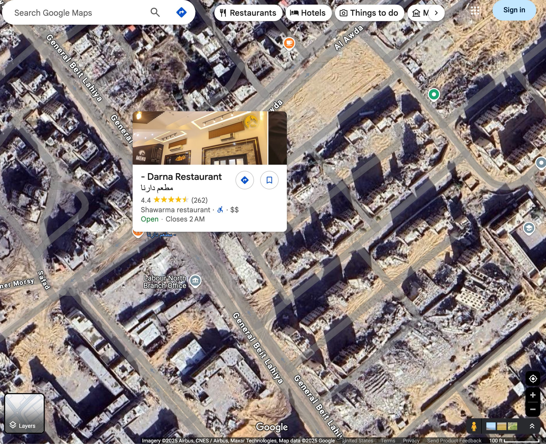 Google Maps on Gaza 2025-06-20 MdFBk