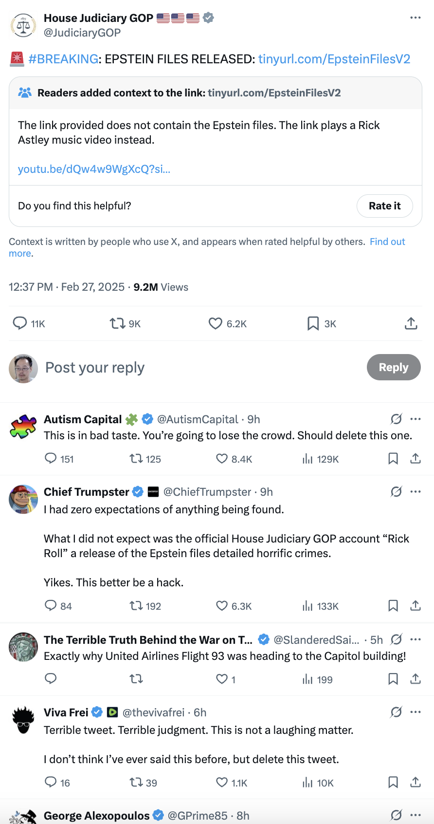 Judiciary GOP Epstein Prank 2025-02-27 dt8JS
