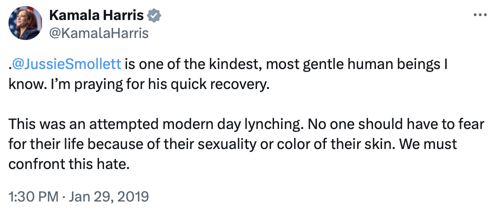 Kamala Harris Jussie Smollett 2019 NttG6