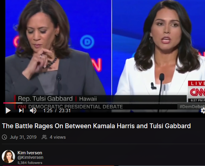 Kamala Harris Tulsi Gabbard 2019 Kim Iversen qDGdC