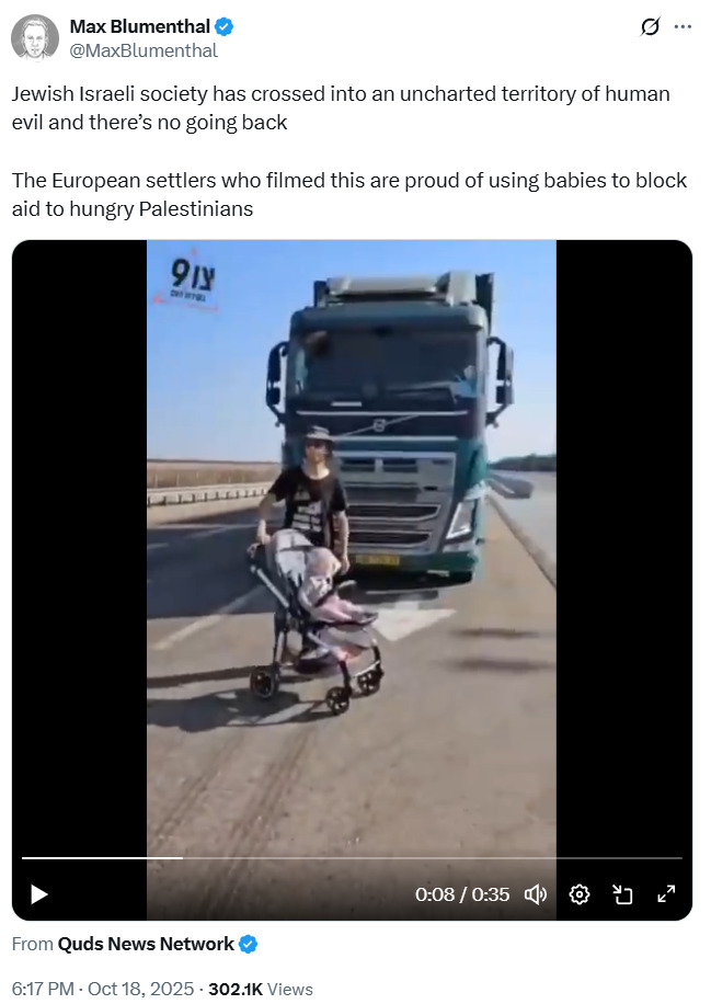 Max Blumenthal Israel 2025-10-19 18c52