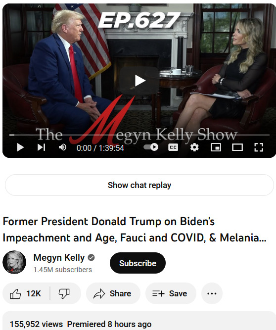 Megyn Kelly interviews Trump 2023-09-14