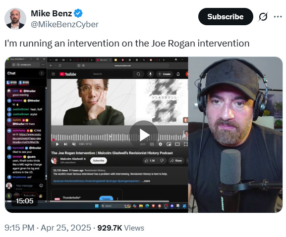 Mike Benz on Malcolm Gladwell 2025-10-15 2c649