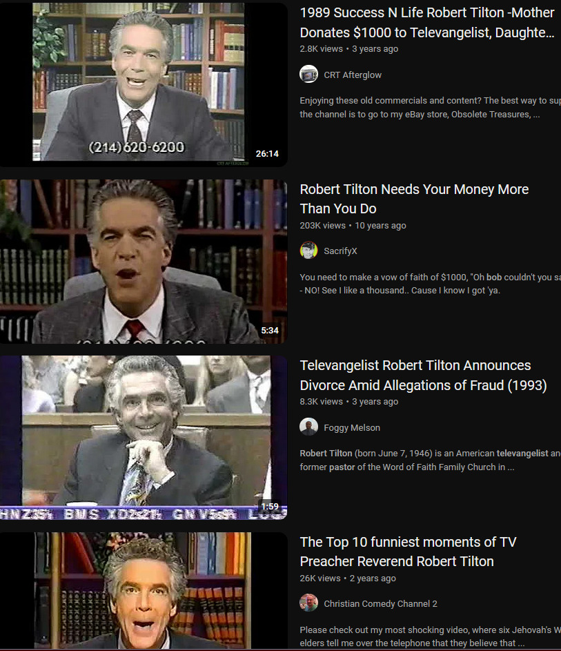 Robert Tilton TV Evangelist 1989 mSxCp