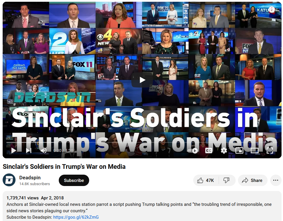 Sinclair s Soldiers in Trump s War on Media