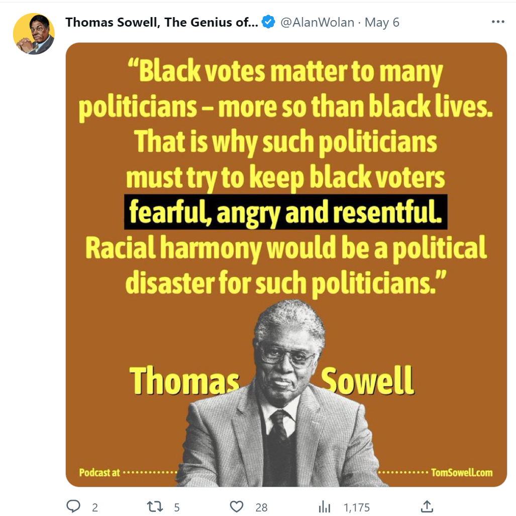 Thomas Sowell on blm 2023-05-08 V87M4