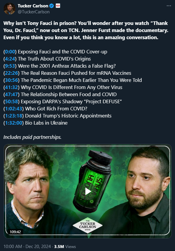 Tucker Carlson Jenner Furst Fauci 2024-12-20 170048