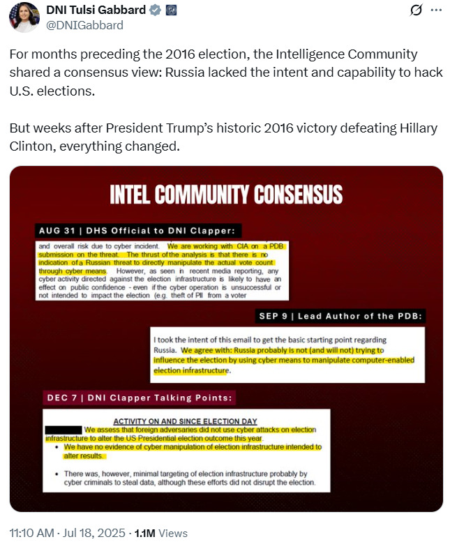 Tulsi Gabbard Obama 2025-07-18 2025-10-15 25c10