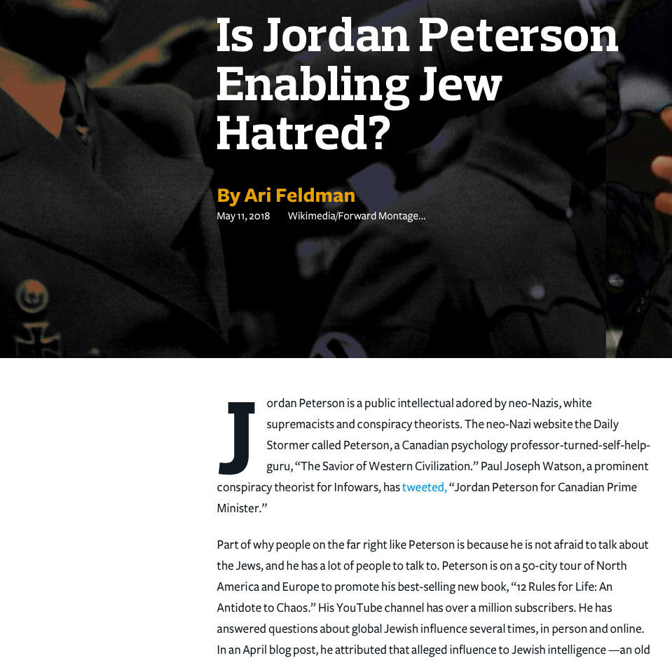 ari feldman slander jordan peterson 2018 05 12 08ad5