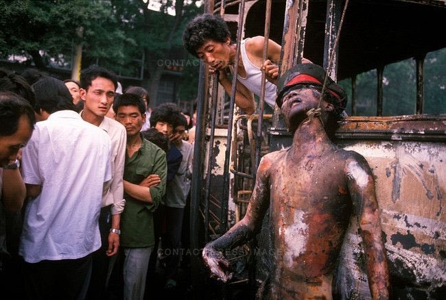 burned soldier at TianAnMen China 4bf4h