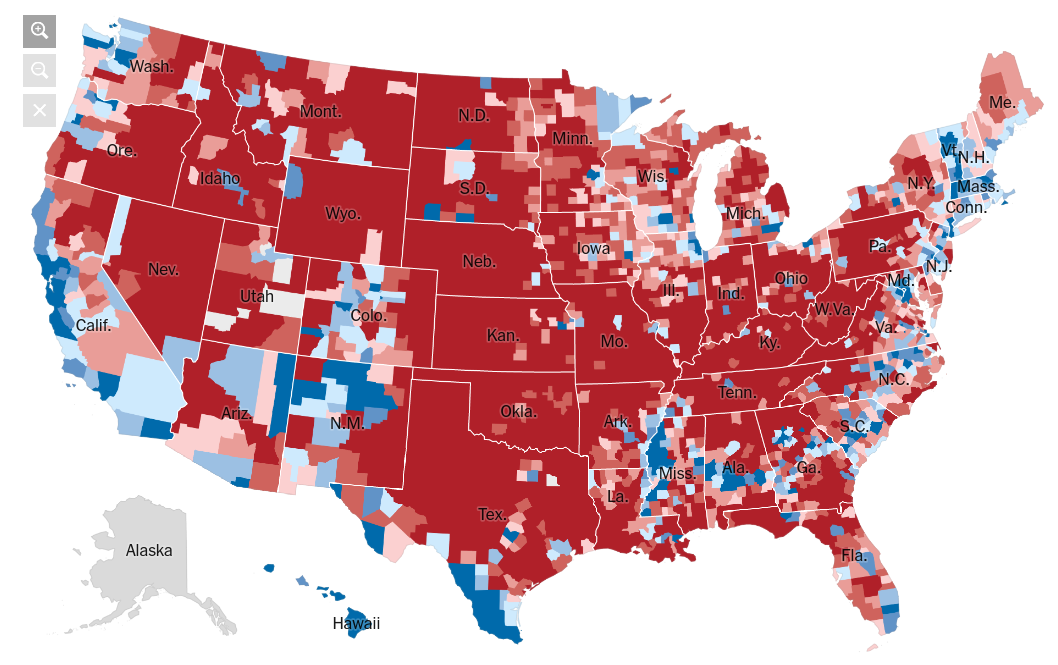 election 2016 county map