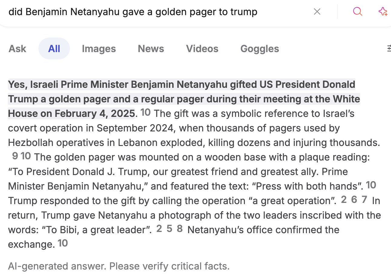 golden pager 2025-11-14