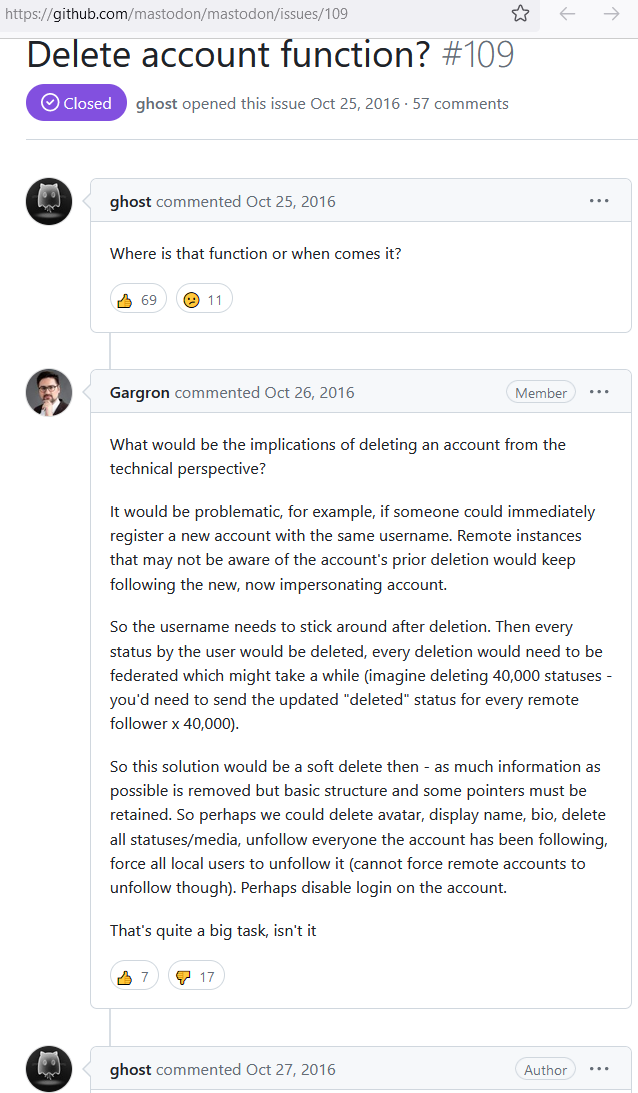 mastodon delete account issue 2016-10-26 2023-05-13