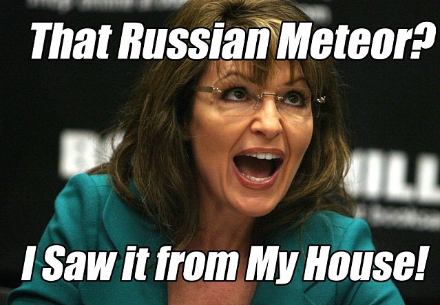 russian meteor-Sarah Palin