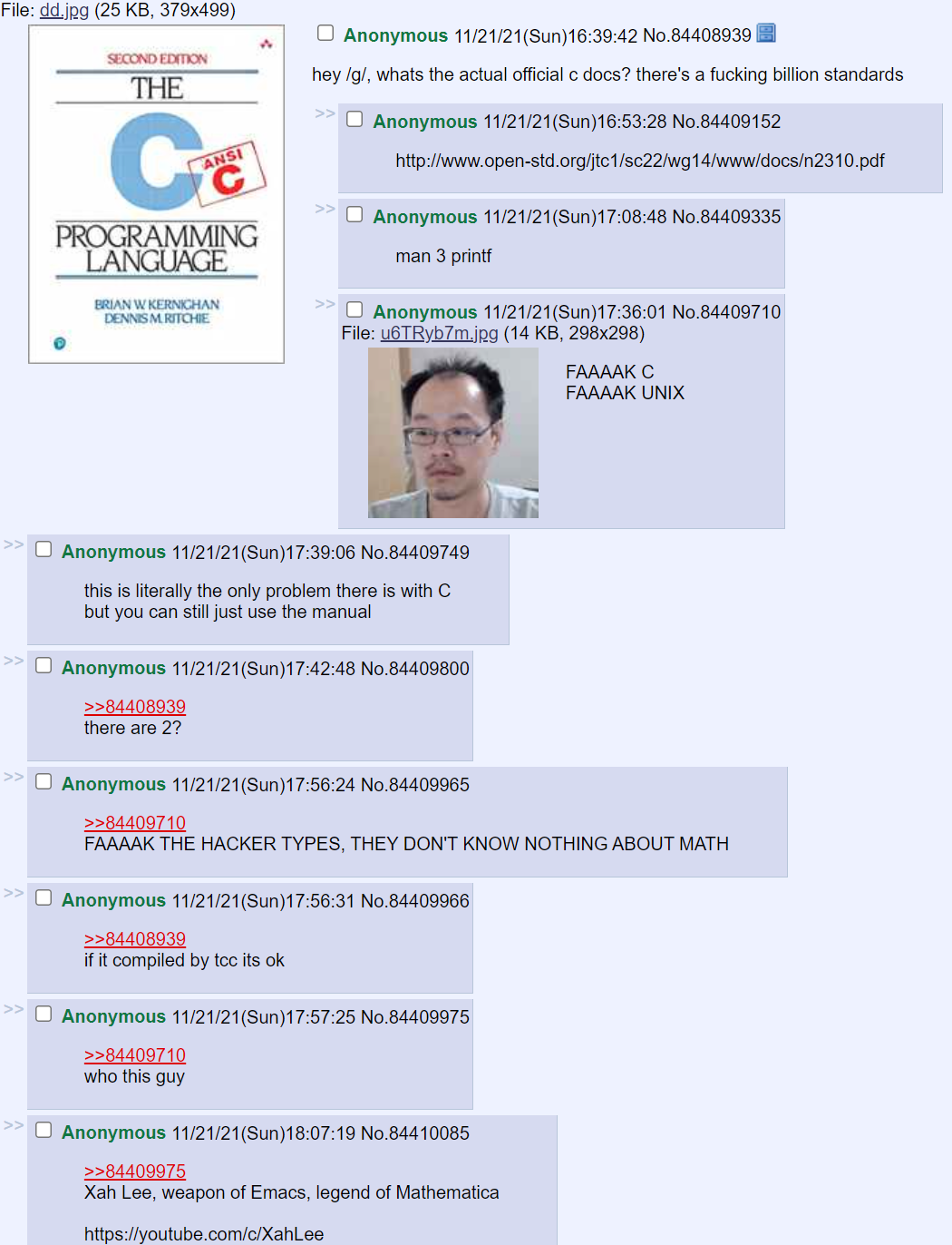 xahlee 4chan faak unix 2021-11-23