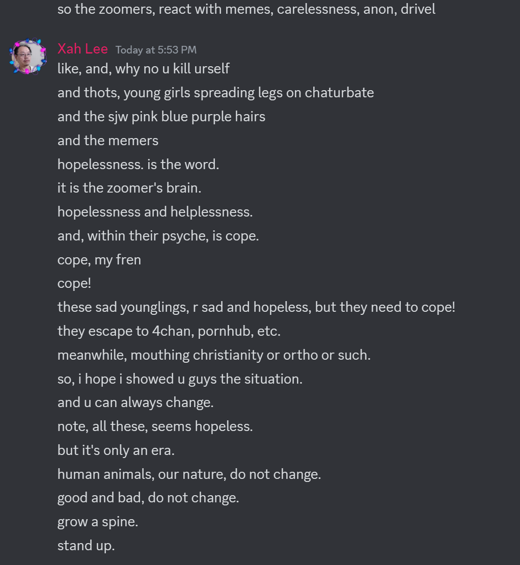 zoomer anon coward 2024-04-18 TMKF