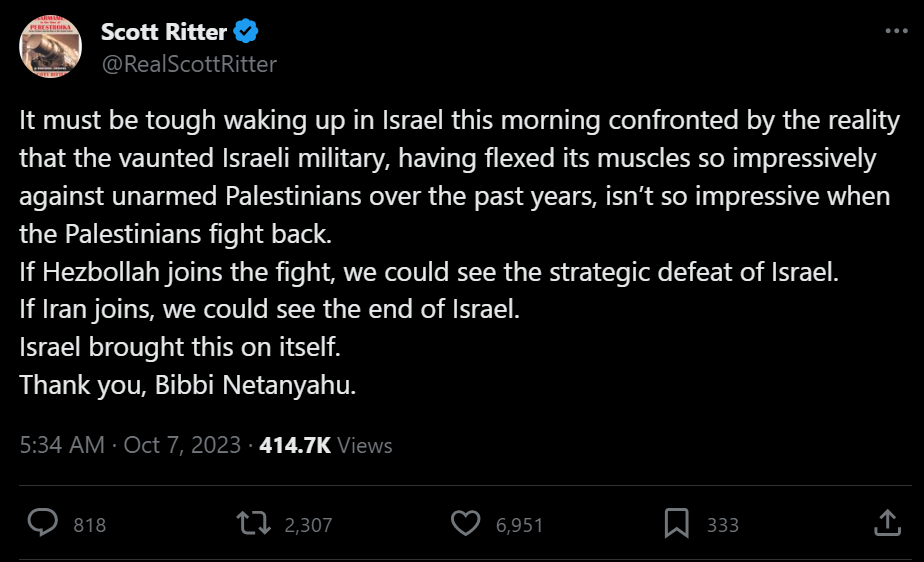 Israel vs Hamas Scott Ritter 2023-10-07 112837