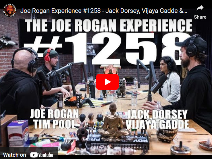 Joe Rogan 1258 Tim Pool Jack Dorsey Vijaya Gadde 2019