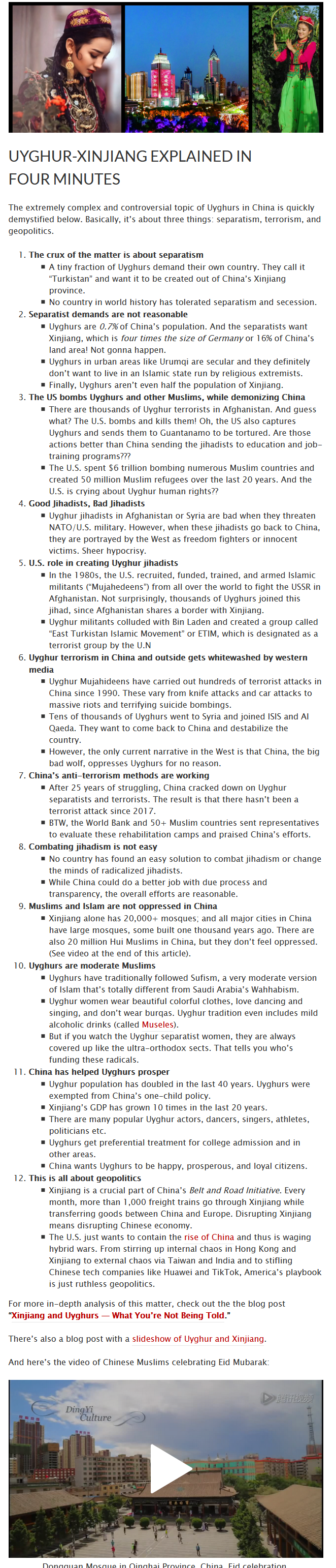 Uyghur-Xinjiang Explained zHJxR