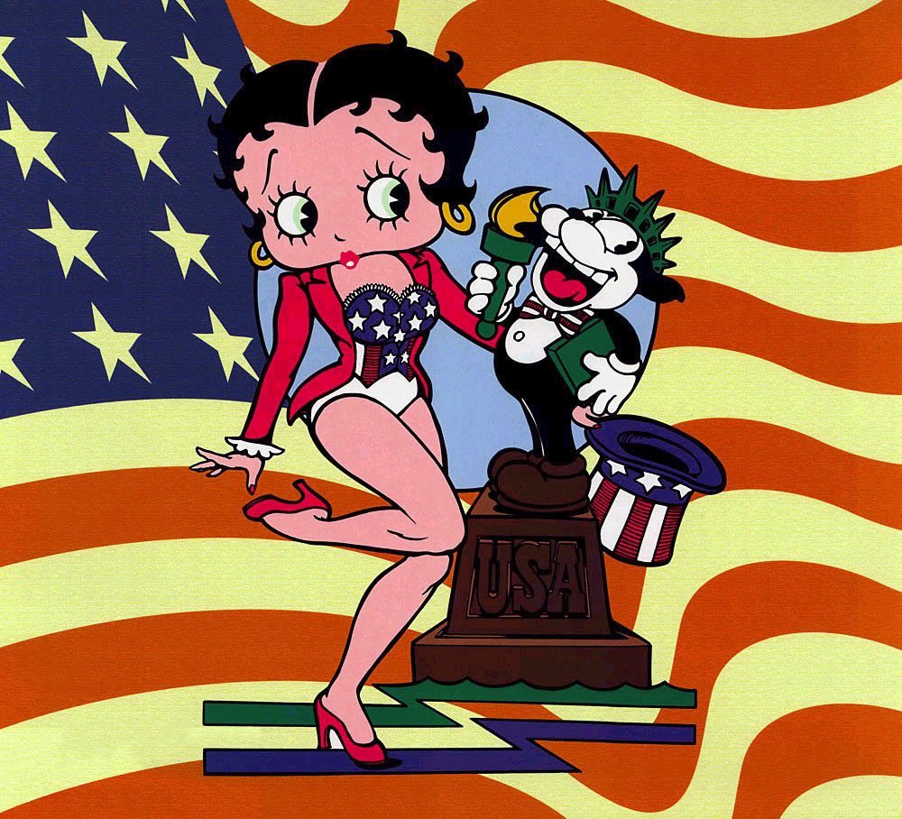 betty boop usa flag 17090