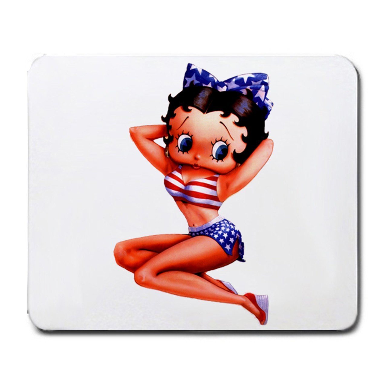 betty boop usa flag mouse pad 78837