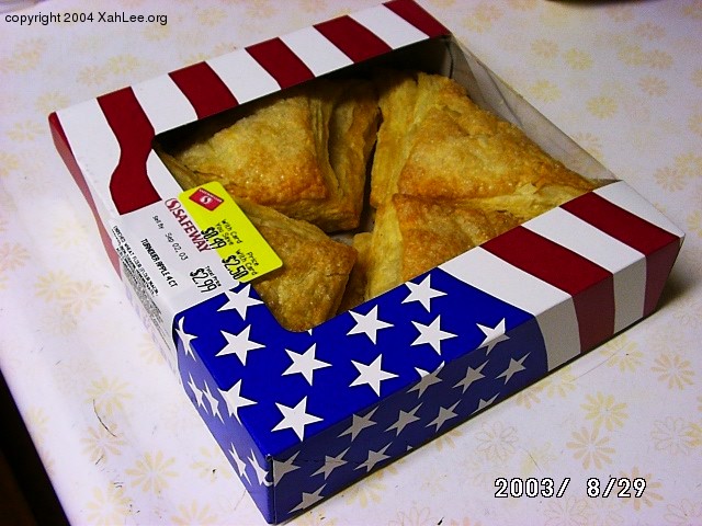 cakes in flag box