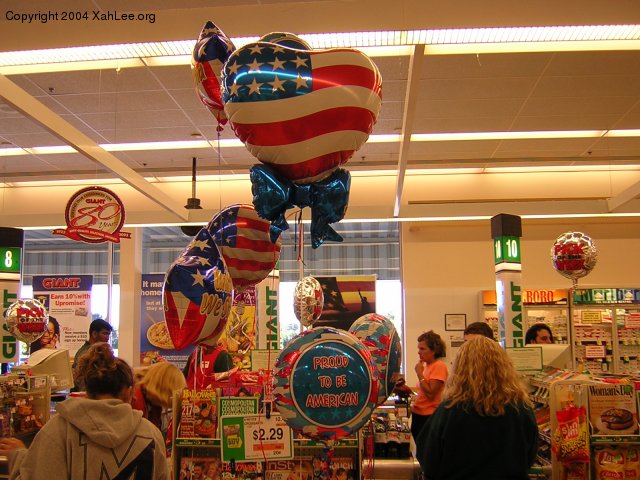 flag balloons