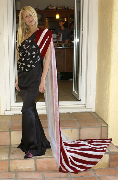 paris hilton flag dress 42735