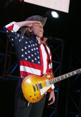 Ted Nugent flag shirt