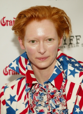 Tilda Swinton flag shirt