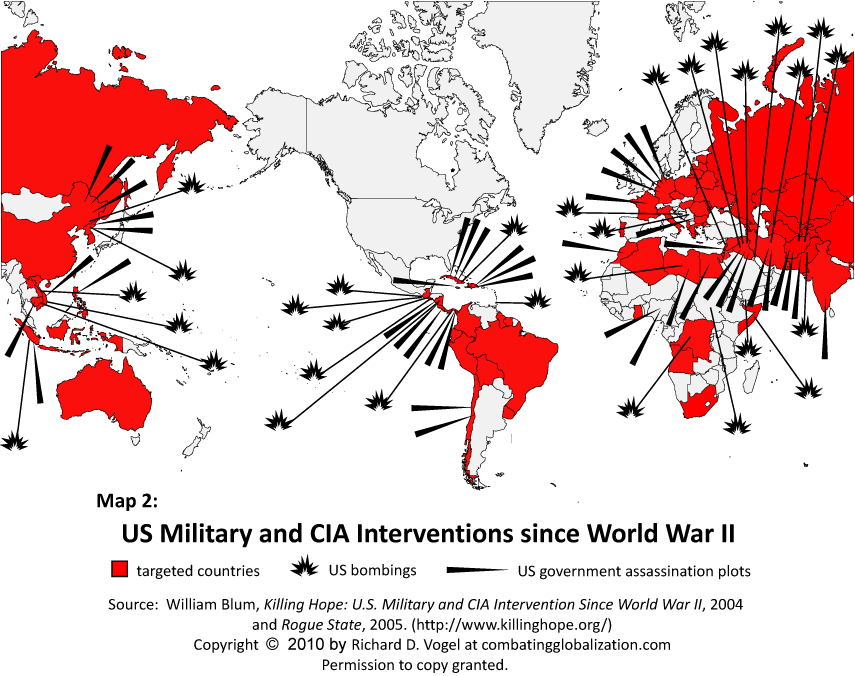 Killing Hope USA CIA Interventions map