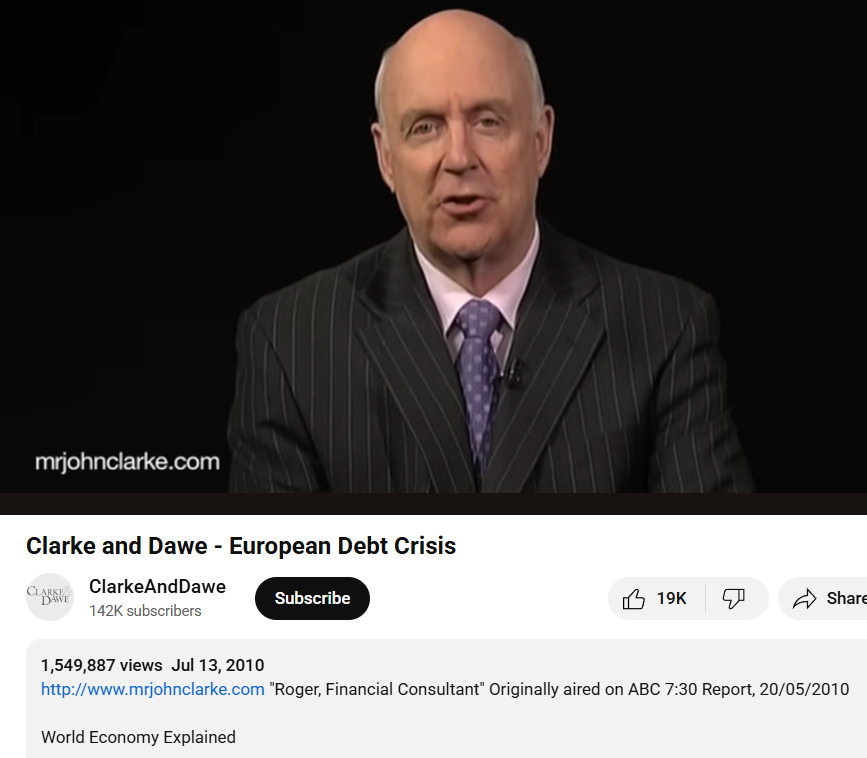 Clarke and Dawe - European Debt Crisis 2010
