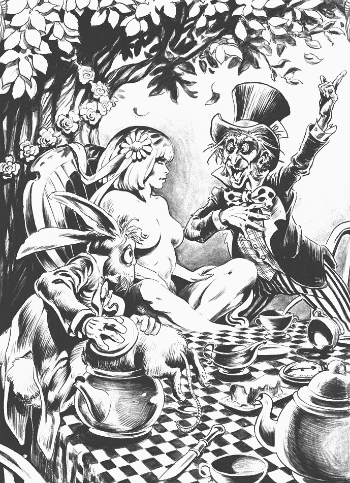 Frank Brunner Alice tea party