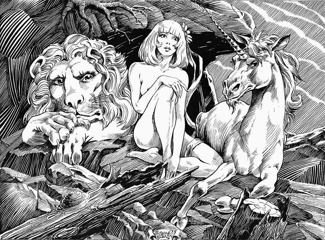 Frank Brunner Alice unicorn