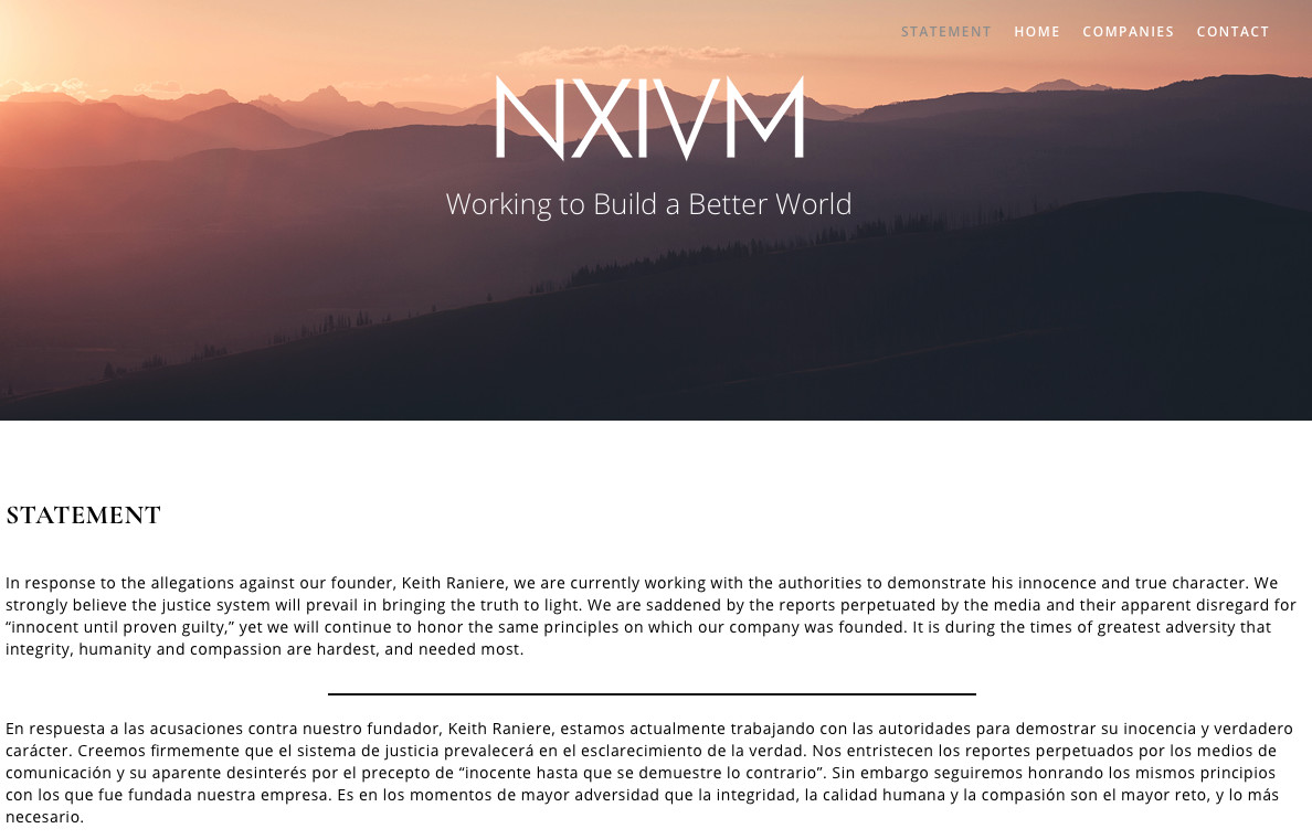 nxivm site 2018 04 22