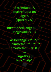 emitter info display