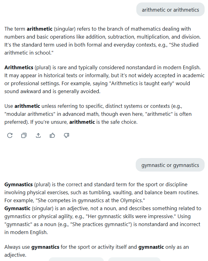 arithmetic vs arithmetics 2025-05-17 197e1