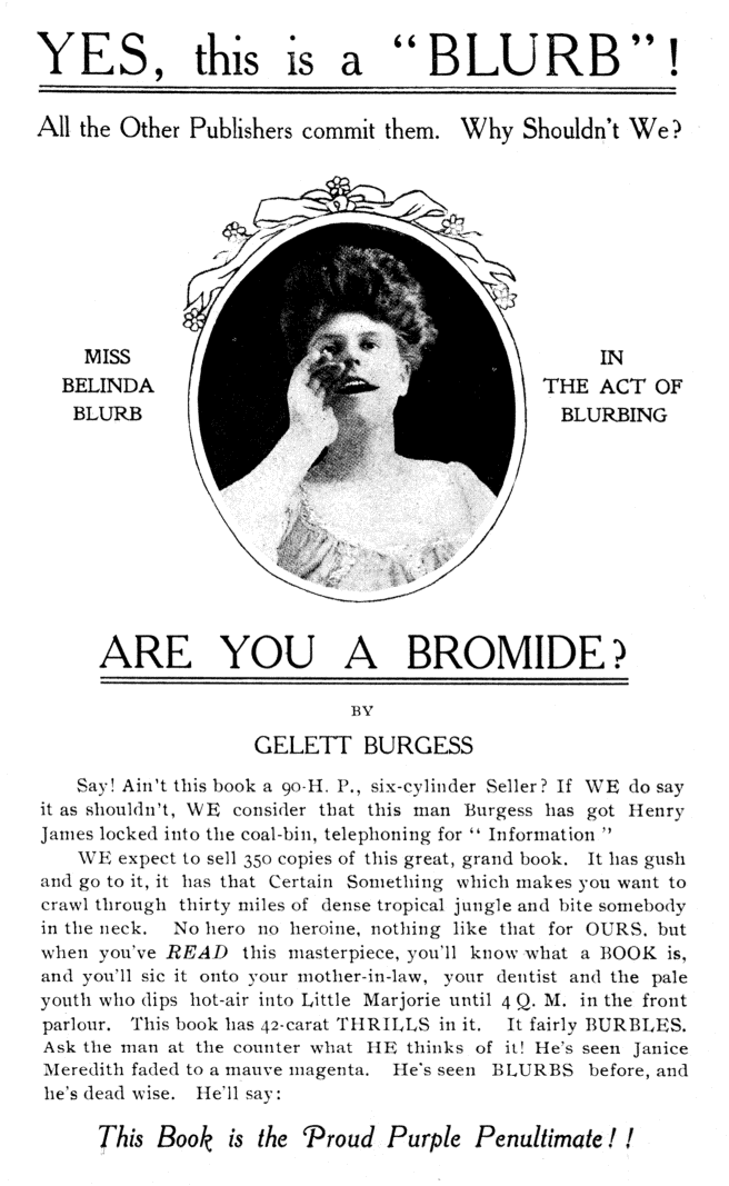 blurbing Are You A Bromide-s