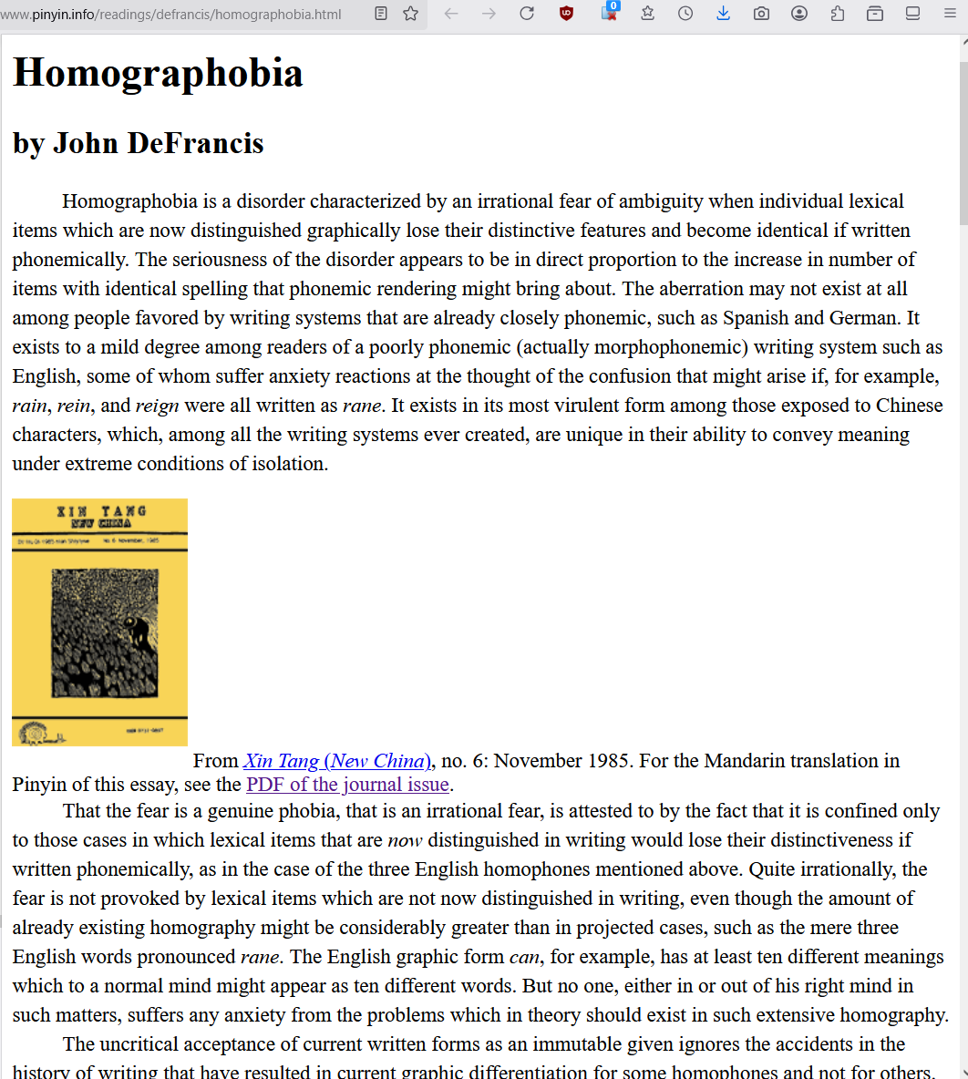 John Defrancis Chinese 1985