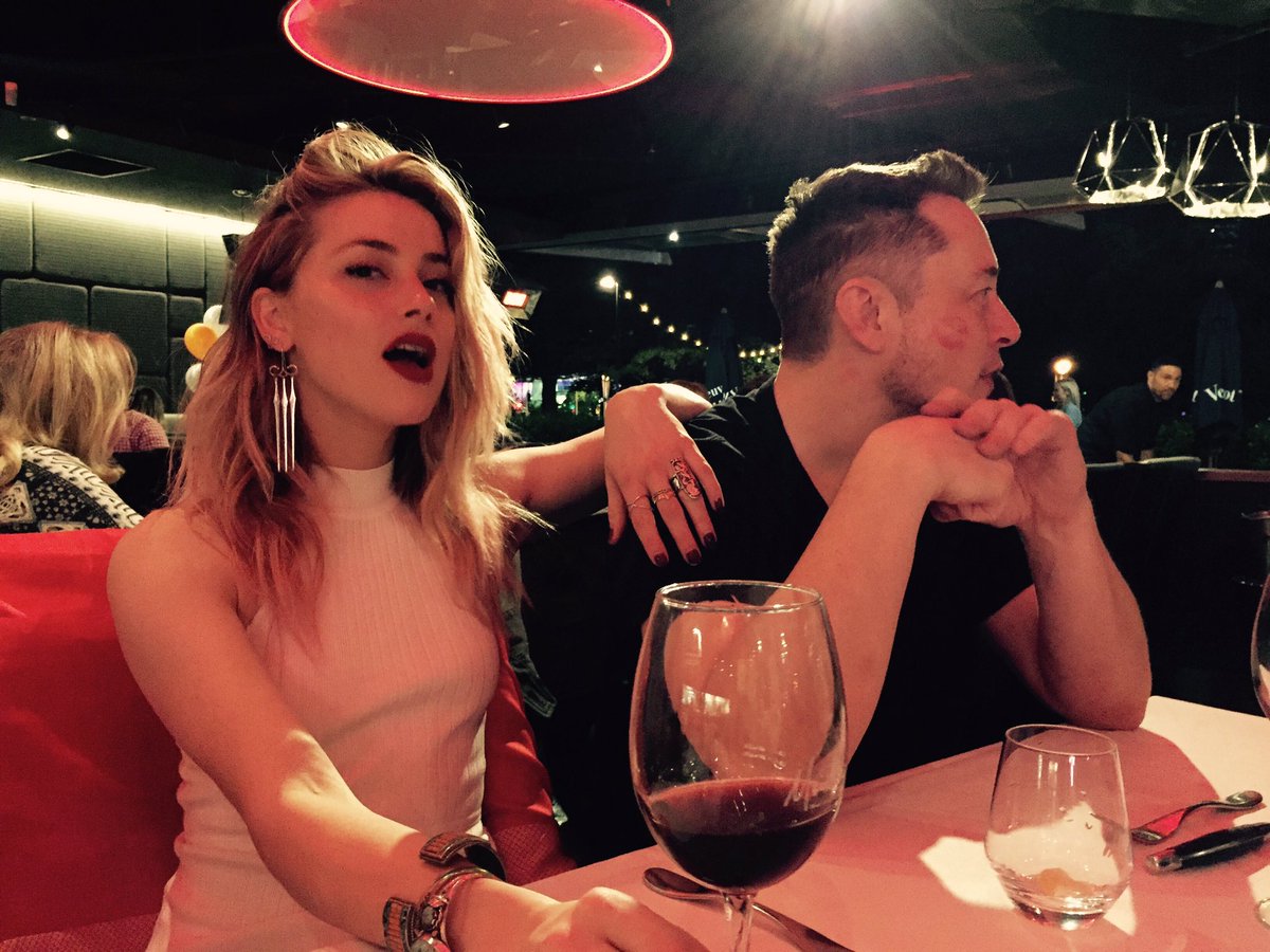 Amber Heard and Elon Musk 2017 04 23