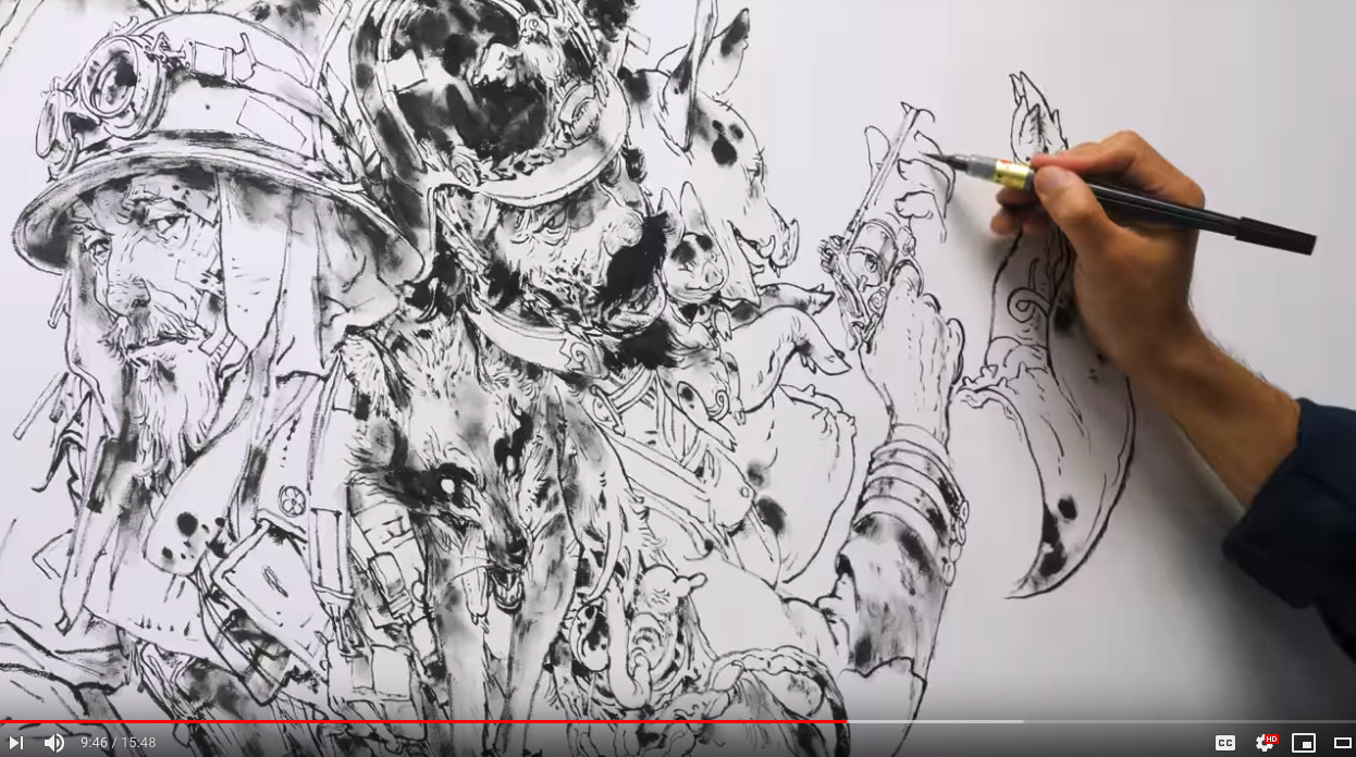 Kim Jung Gi drawing j7b4n