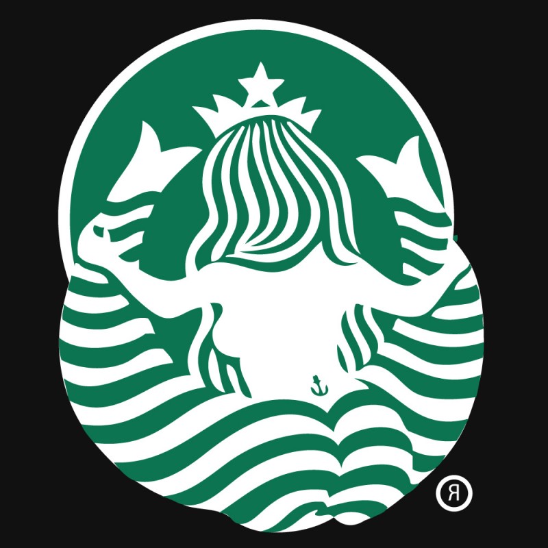 starbucks logo back view 09037