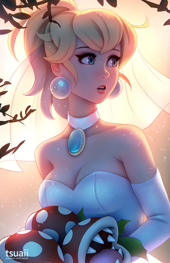 bride princess peach by tsuaii 15996