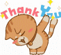 cat thank you bow icon