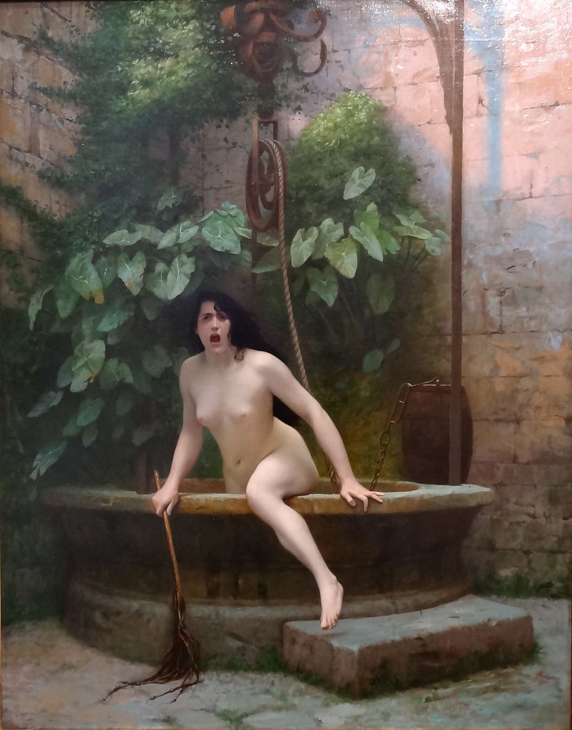 truth coming out of her well  Jean Leon Gerome